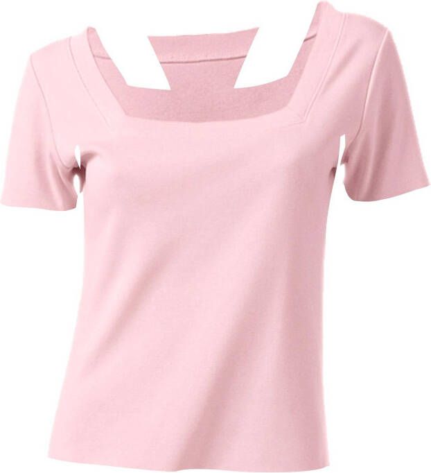 heine Shirt met korte mouwen Shirt met carréhals (1-delig)