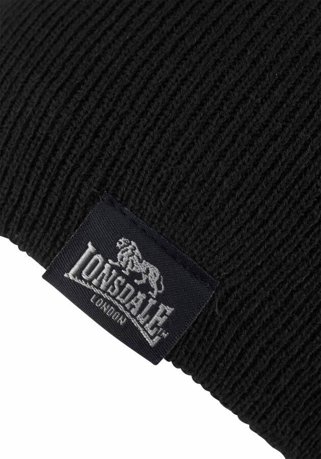Lonsdale Gebreide muts LEAFIELD set muts + sjaal (set 2 stuks Met sjaal)