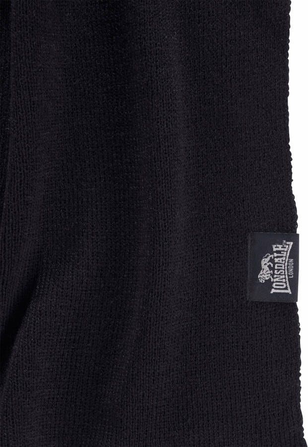 Lonsdale Gebreide muts LEAFIELD set muts + sjaal (set 2 stuks Met sjaal)
