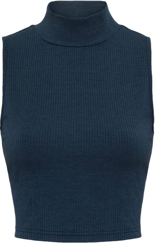 LSCN by LASCANA Crop-top met opstaande kraag