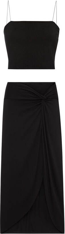 LSCN by LASCANA Top met spaghettibandjes en midi rok (set 2-delig En midi rok)