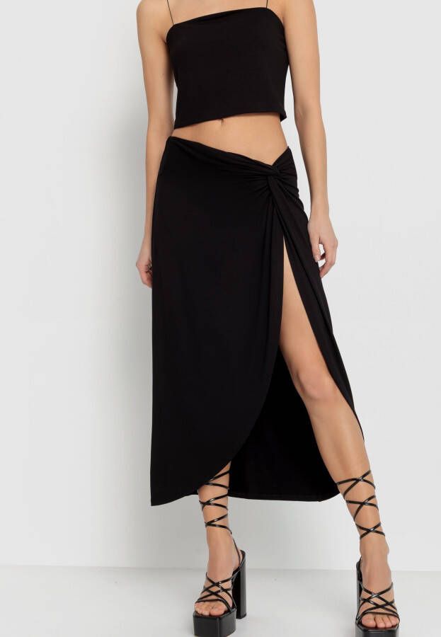 LSCN by LASCANA Top met spaghettibandjes en midi rok (set 2-delig En midi rok)