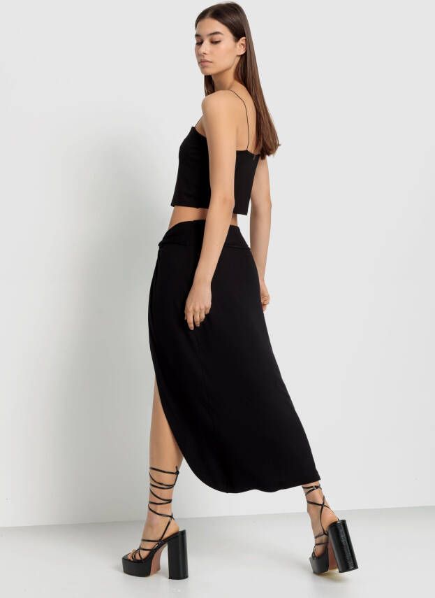 LSCN by LASCANA Top met spaghettibandjes en midi rok (set 2-delig En midi rok)