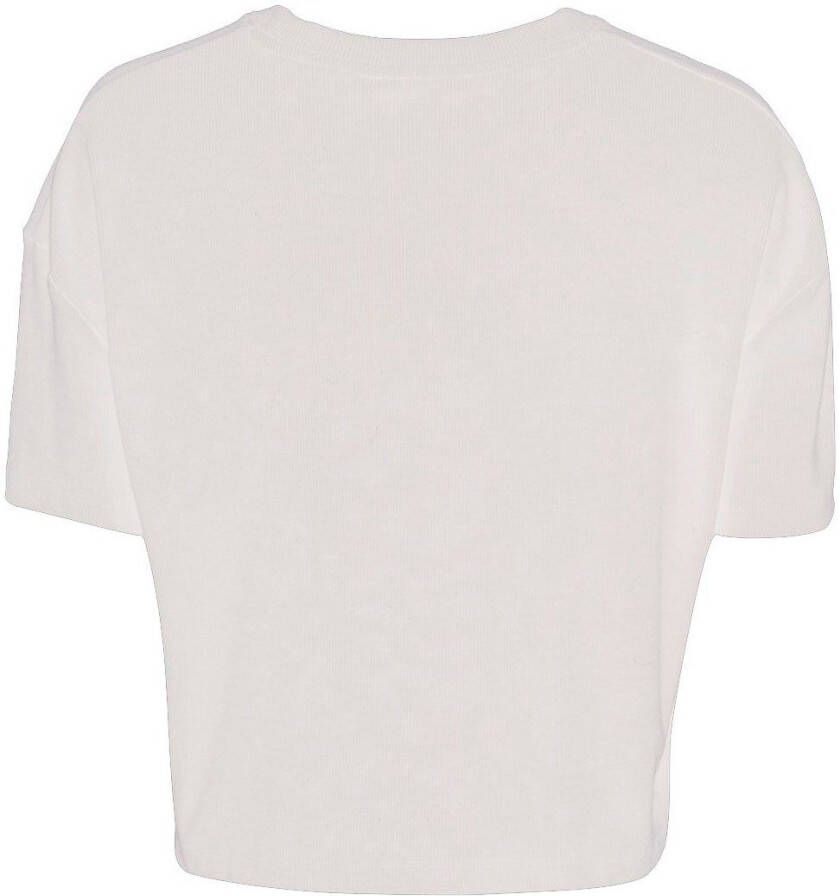 LTB Shirt met korte mouwen LOZIDO met een ongedwongen pasvorm verkorte lengte en eenvoudig design