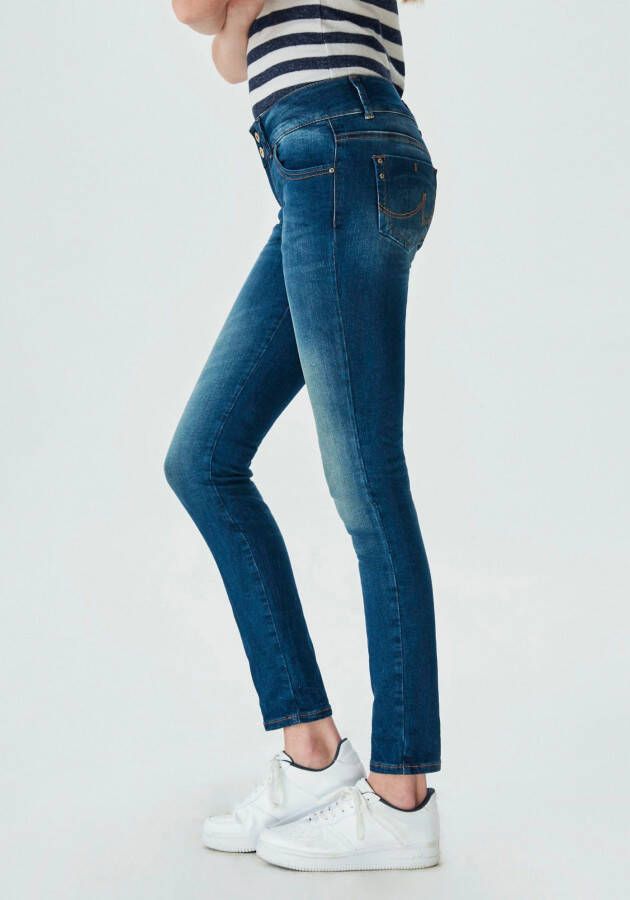 LTB Slim fit jeans MOLLY met comfortabele band met dubbele knoop