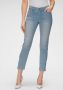 MAC cropped straight fit jeans Dream Chic summer blue wash - Thumbnail 13