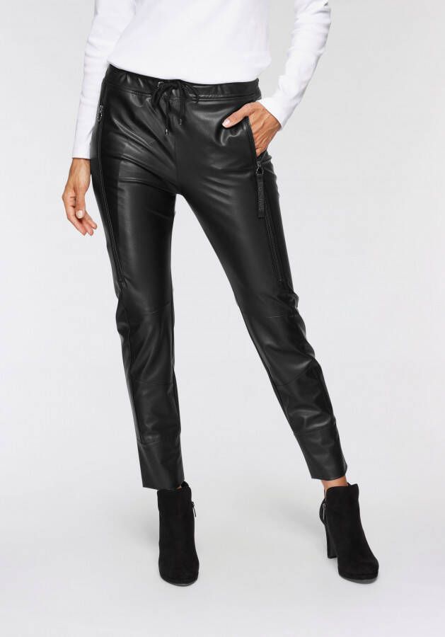 MAC Jogpants Future Leather Grote zakken op beide pijpen