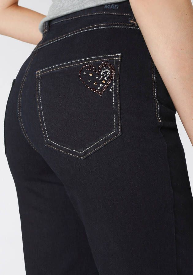 MAC Rechte jeans Melanie-Heart Decoratieve studs op de achterzak