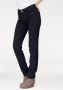 MAC Slim-Fit Straight-Leg Jeans 5401 90 0355L Dark Navy Blue Dames - Thumbnail 5