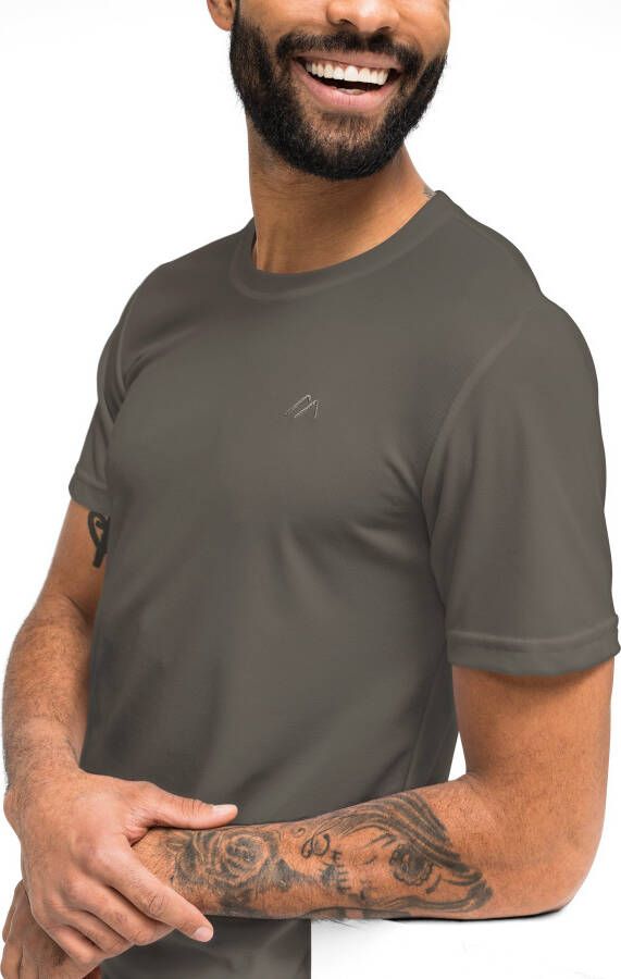 Maier Sports Functioneel shirt Walter Heren T-shirt ronde hals pique outdoor shirt snel drogend