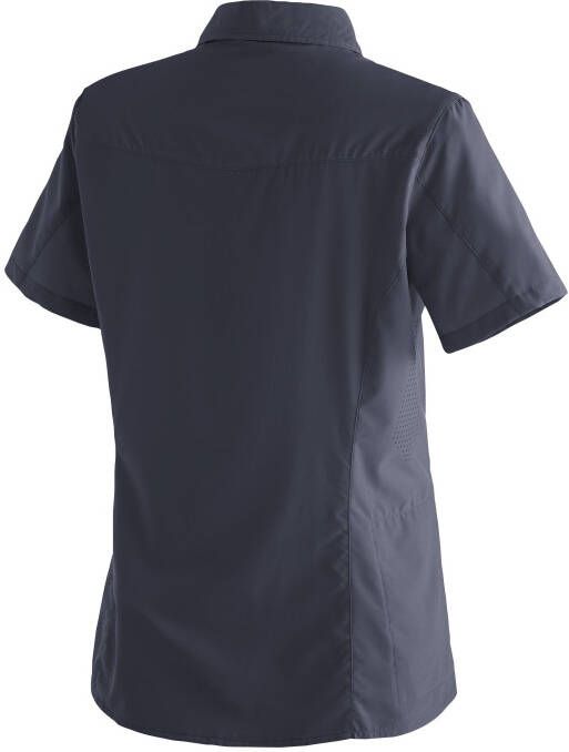 Maier Sports Functionele blouse Sinnes Tec WS S Lichte elastische trekkingblouse met zonnekraag