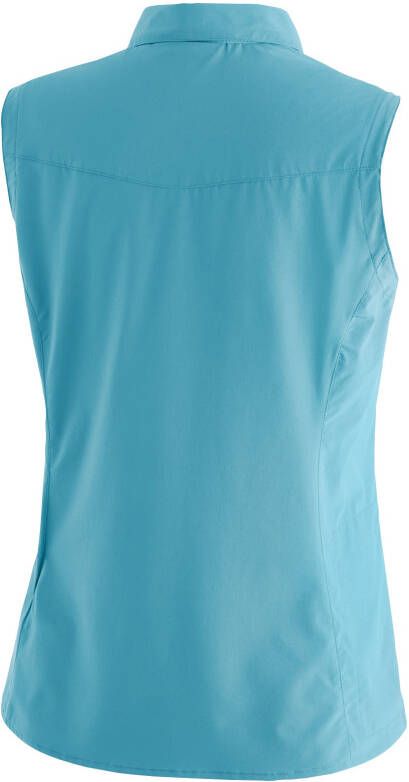 Maier Sports Functionele blouse Sinnes W Lichte elastische trekkingblouse met zonnekraag