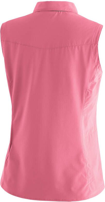 Maier Sports Functionele blouse Sinnes W Lichte elastische trekkingblouse met zonnekraag