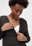 Mamalicious zwangerschaps- en voedingsjurk MLPILAR van gerecycled polyester zwart XL - Thumbnail 4
