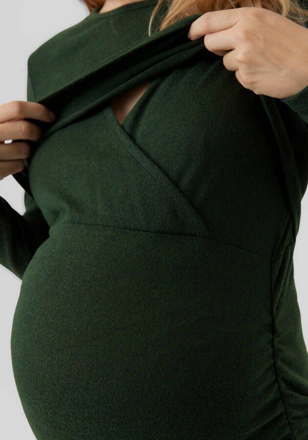 Mamalicious Voedingsjurk MLMAJA JUNE L S JERSEY MIDI DRESS