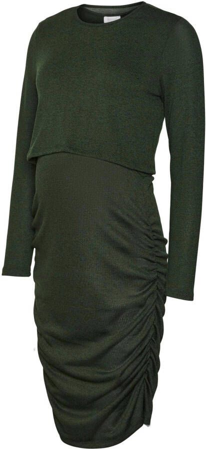 Mamalicious Voedingsjurk MLMAJA JUNE L S JERSEY MIDI DRESS