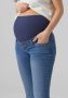 Mamalicious slim fit zwangerschapsjeans MLMILA medium blue denim Blauw Dames Stretchdenim XL - Thumbnail 5