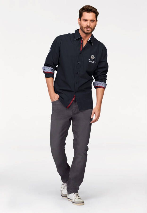 Man's World Broek met elastische band Stretch comfortabel met elastiek opzij