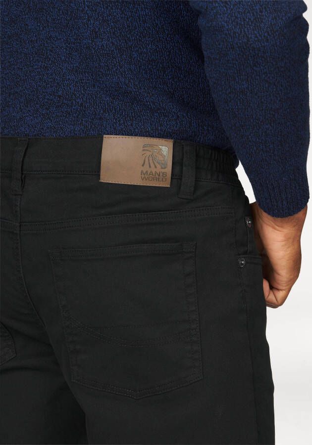 Man's World Broek met elastische band Stretch comfortabel met elastiek opzij