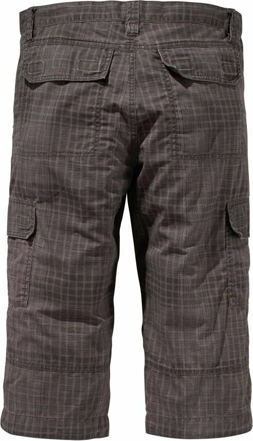 Man's World Cargobermuda in 3 4-lengte met een trendy ruitmotief