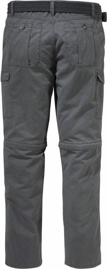 Man's World Cargobroek met zip-offfunctie (set Met riem)
