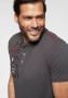 Man's World Henleyshirt Korte mouwen casual pasvorm bedrukt ronde hals casual - Thumbnail 3
