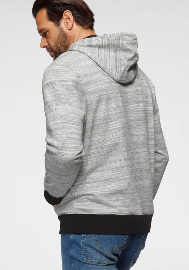 Man's World Hoodie Lange mouwen met ribboordjes met capuchon en koorden