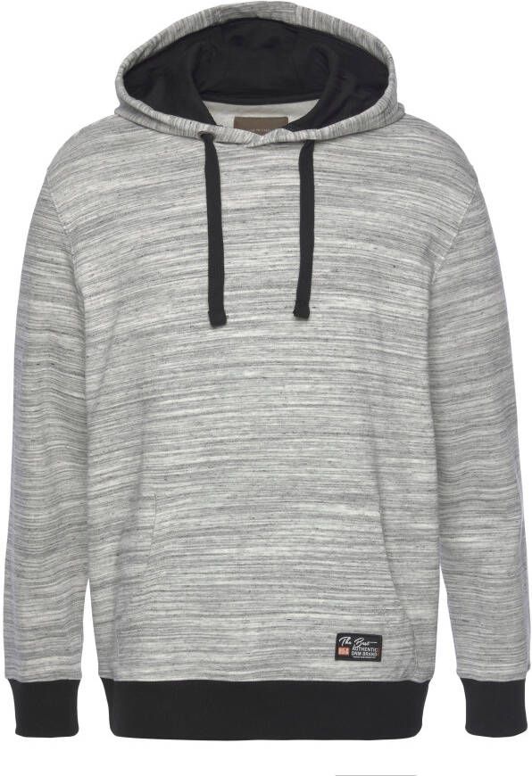 Man's World Hoodie Lange mouwen met ribboordjes met capuchon en koorden