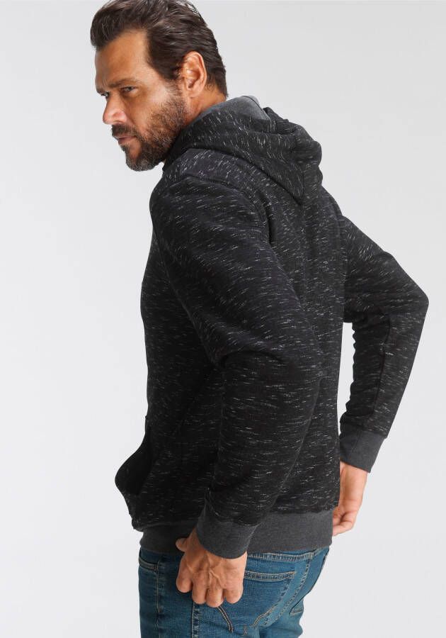 Man's World Hoodie Lange mouwen met ribboordjes met capuchon en koorden