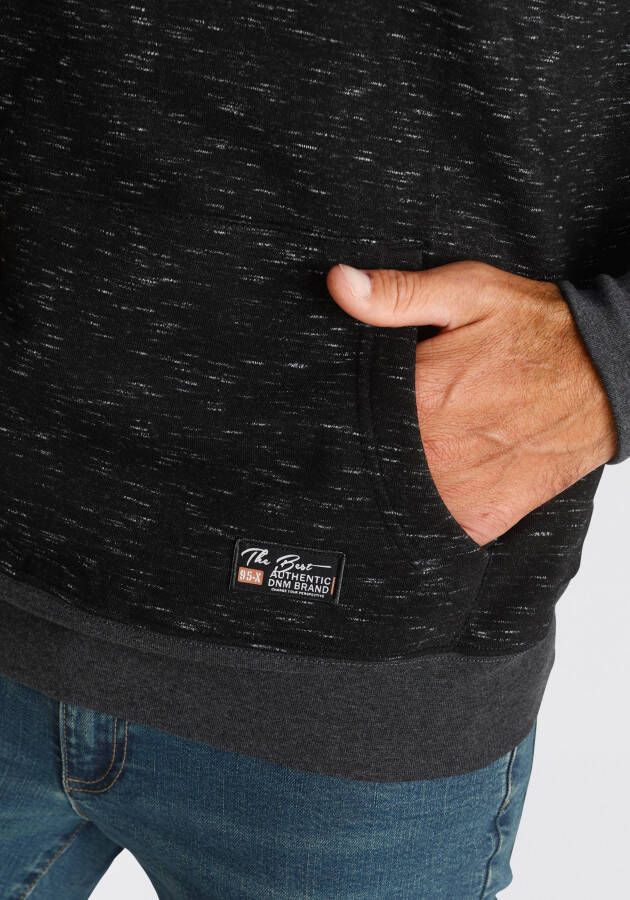 Man's World Hoodie Lange mouwen met ribboordjes met capuchon en koorden
