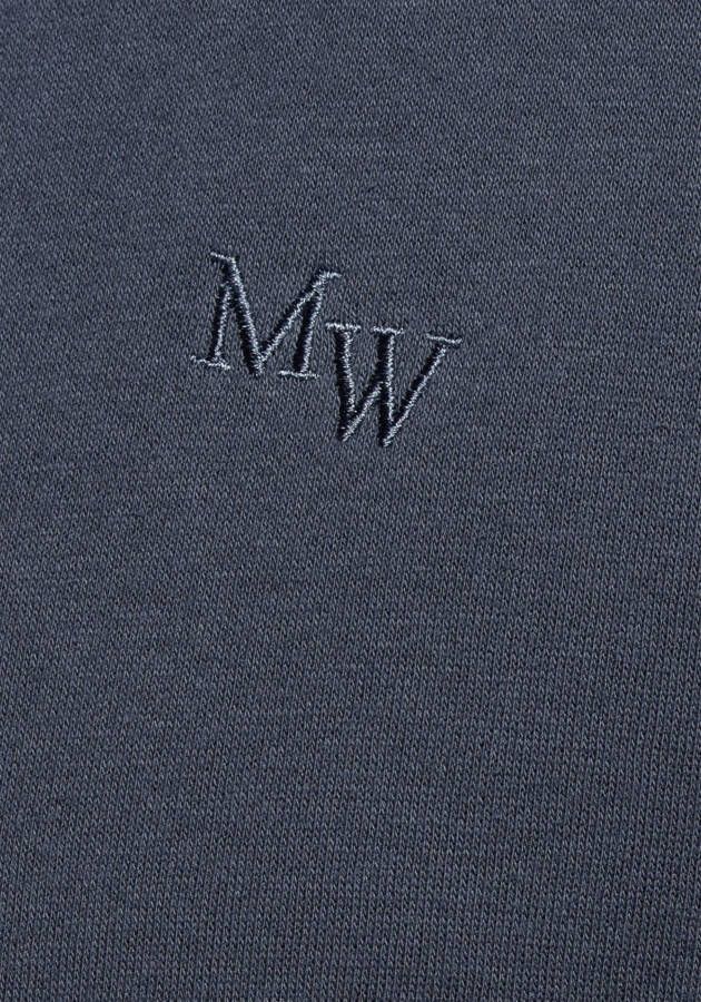 Man's World Hoodie lange mouwen losse pasvorm effen met capuchon