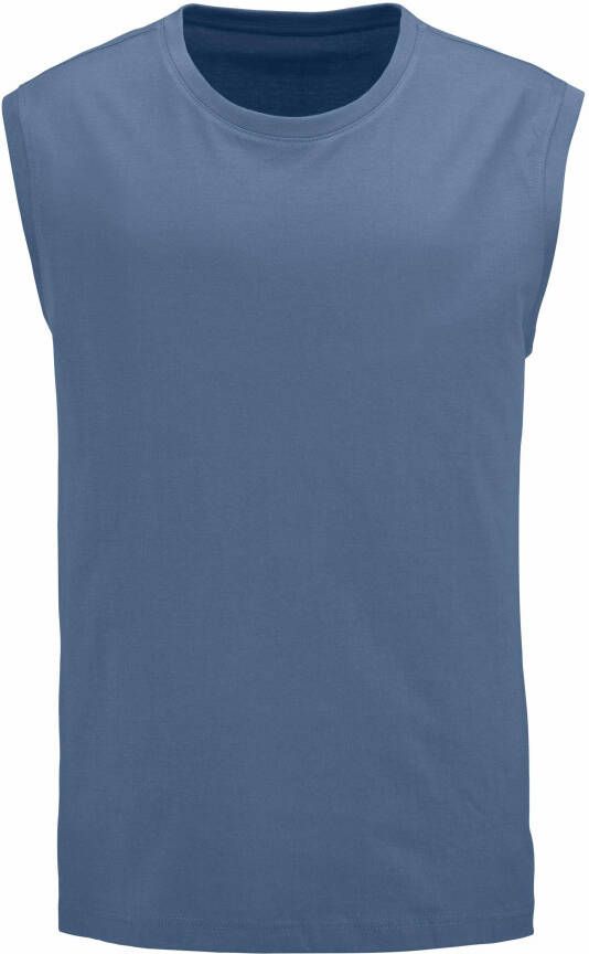 Man's World Muscle-shirt mouwloos basic stijl effen ronde hals (3-delig Set van 3)