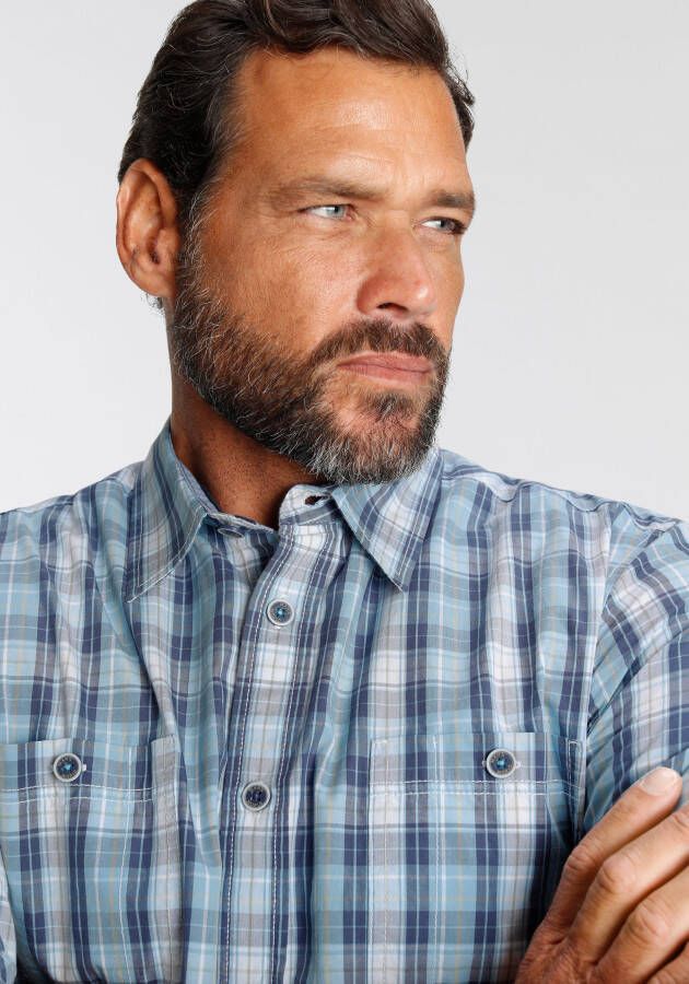 Man's World Overhemd met korte mouwen met borstzakken