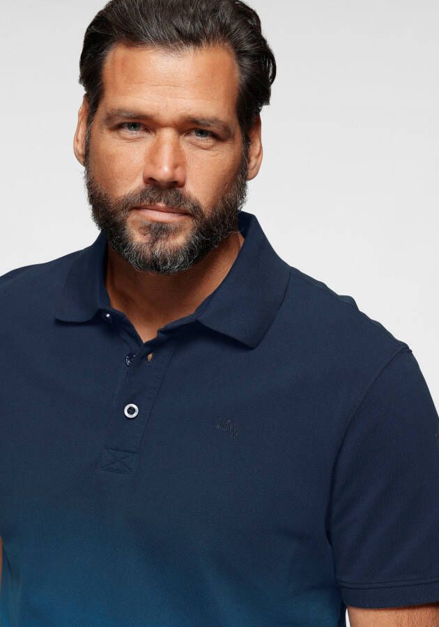 Man's World Poloshirt Korte mouwen met polokraag van piqué-stof met stijlvolle borduring