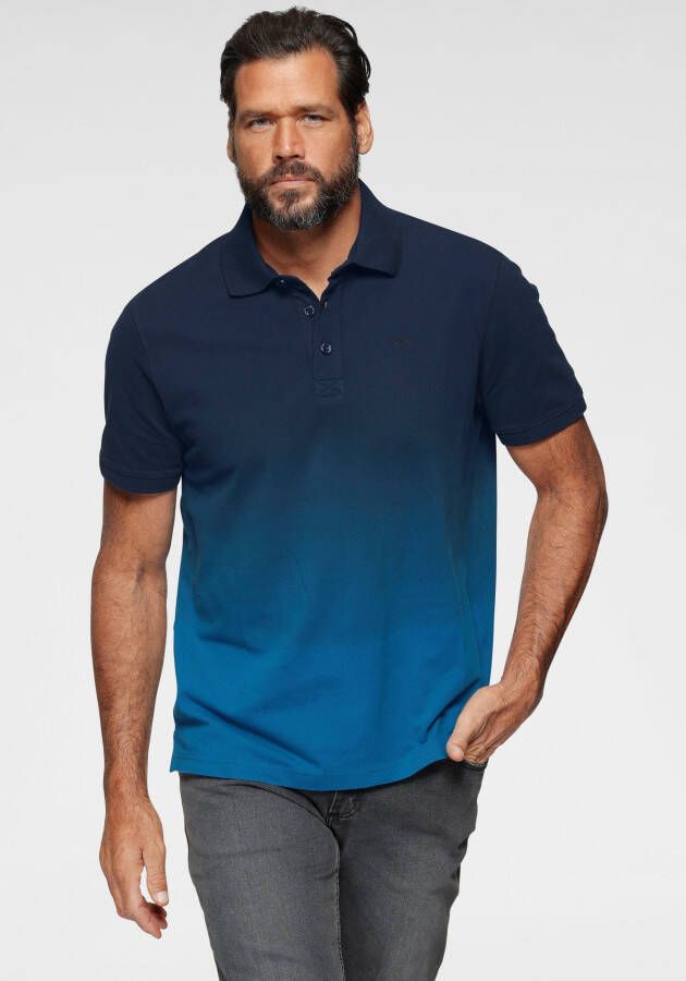 Man's World Poloshirt Korte mouwen met polokraag van piqué-stof met stijlvolle borduring
