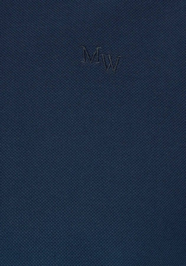 Man's World Poloshirt Korte mouwen met polokraag van piqué-stof met stijlvolle borduring