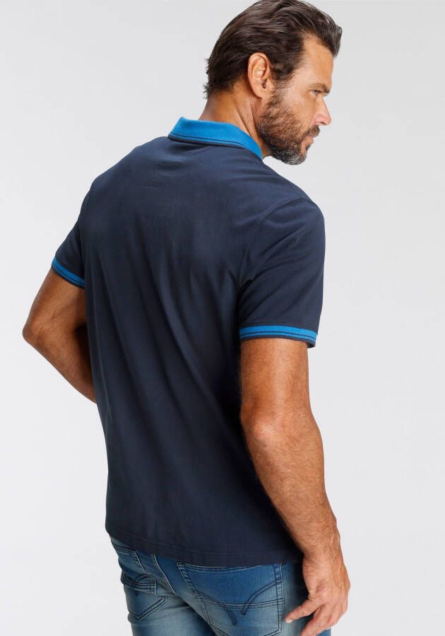 Man's World Poloshirt Korte mouwen casual pasvorm bedrukt polokraag