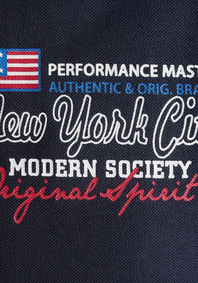 Man's World Poloshirt Korte mouwen casual pasvorm bedrukt polokraag
