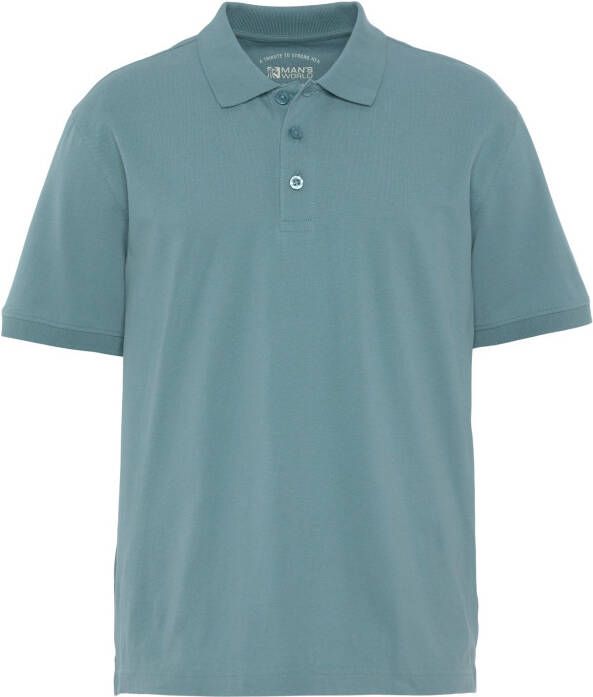 Man's World Poloshirt Korte mouwen losse pasvorm effen