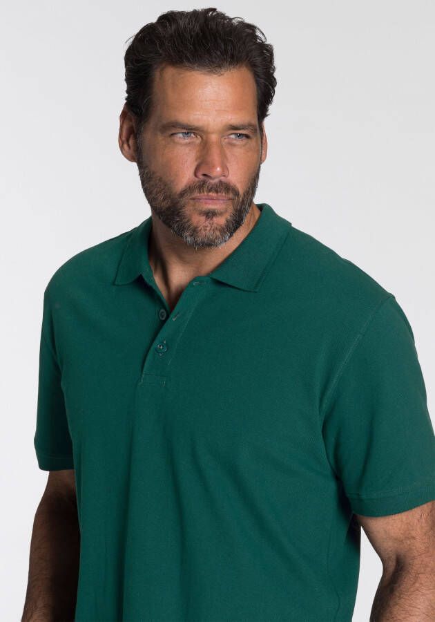 Man's World Poloshirt Korte mouwen losse pasvorm effen
