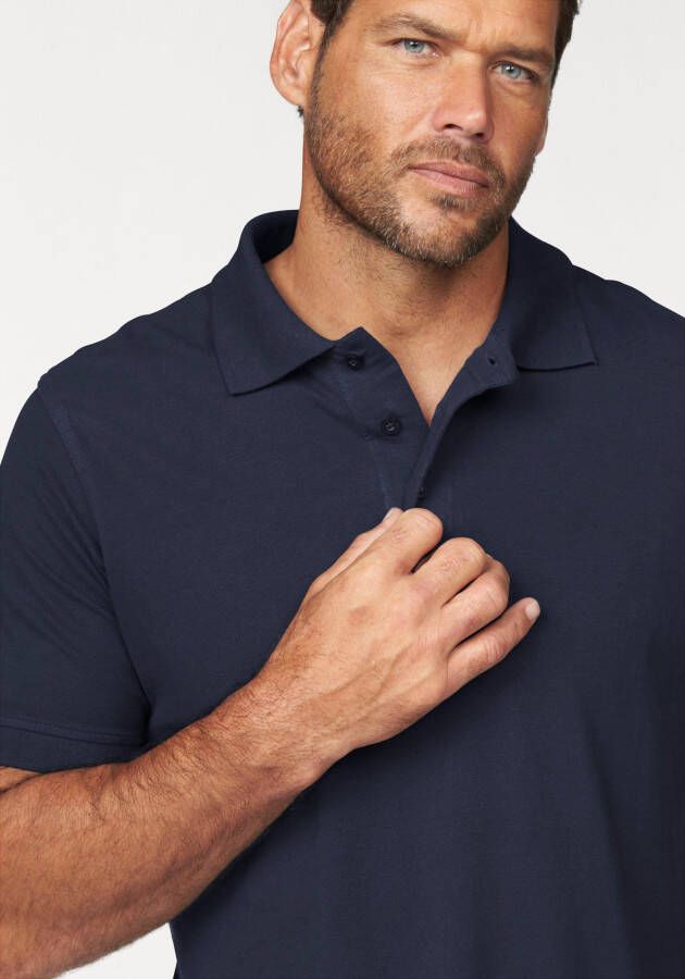 Man's World Poloshirt Korte mouwen losse pasvorm effen