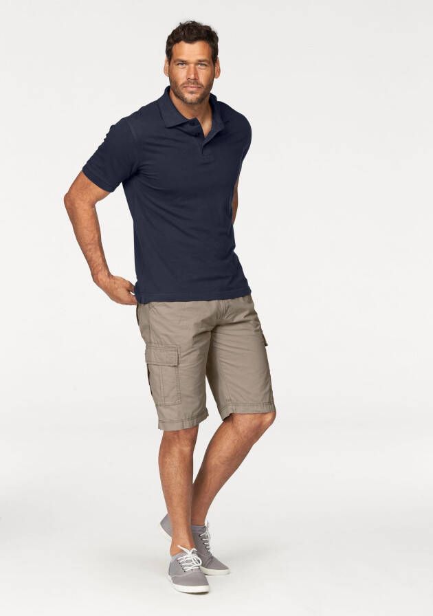 Man's World Poloshirt Korte mouwen losse pasvorm effen
