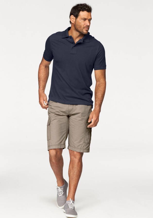 Man's World Poloshirt Korte mouwen losse pasvorm effen
