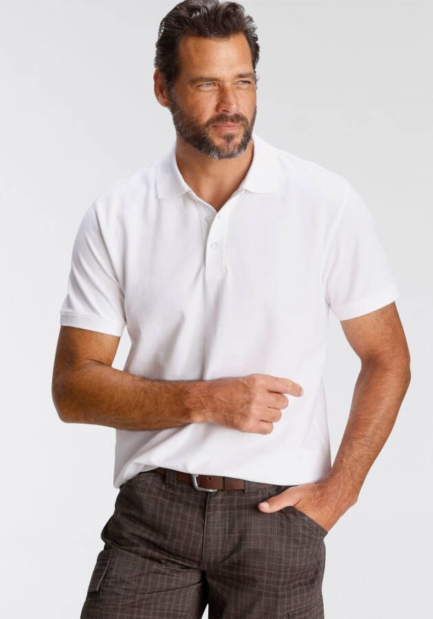 Man's World Poloshirt Korte mouwen losse pasvorm effen