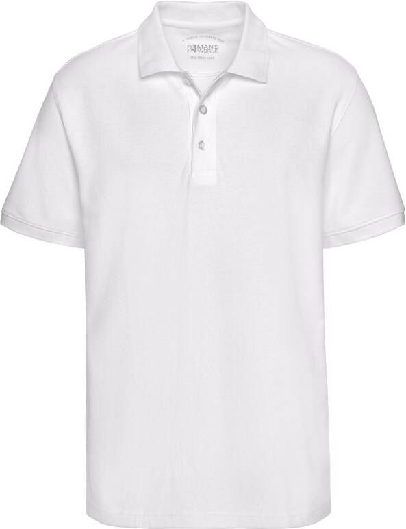 Man's World Poloshirt Korte mouwen losse pasvorm effen