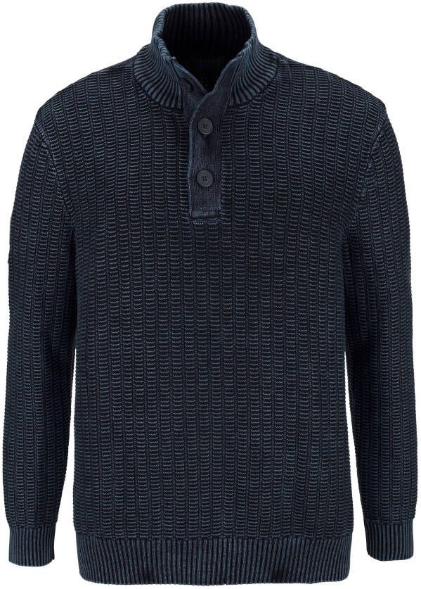 Man's World Schipperstrui Tot XL met badge op de mouw