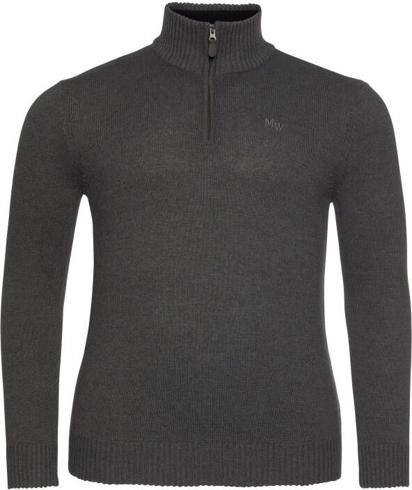Man's World Schipperstrui Tot XL met een ritssluiting bij de kraag