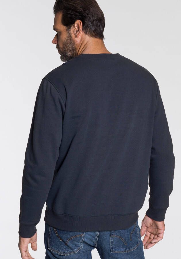 Man's World Sweatshirt Lange mouwen casual print ronde hals van katoenmix