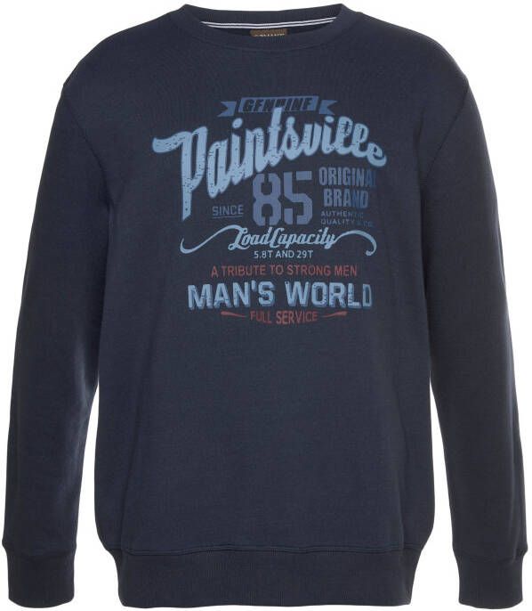 Man's World Sweatshirt Lange mouwen casual print ronde hals van katoenmix