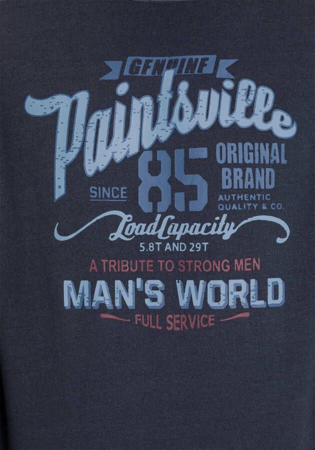 Man's World Sweatshirt Lange mouwen casual print ronde hals van katoenmix
